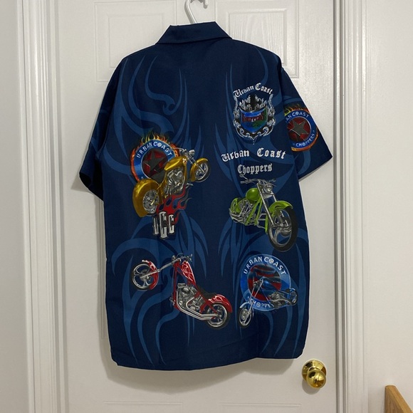 Choppers Urban Coast Men’s Motorcycle Shirt Size Large (37 A ) - Picture 2 of 6